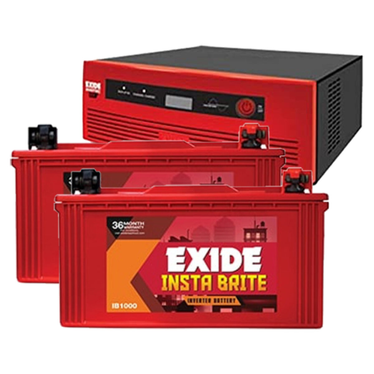 Exide GQP 24V 1450VA Sinewave Home UPS And IB1000 100Ah* 2nos Flat Plate  Battery - Om Electronics and Batteries Chennai