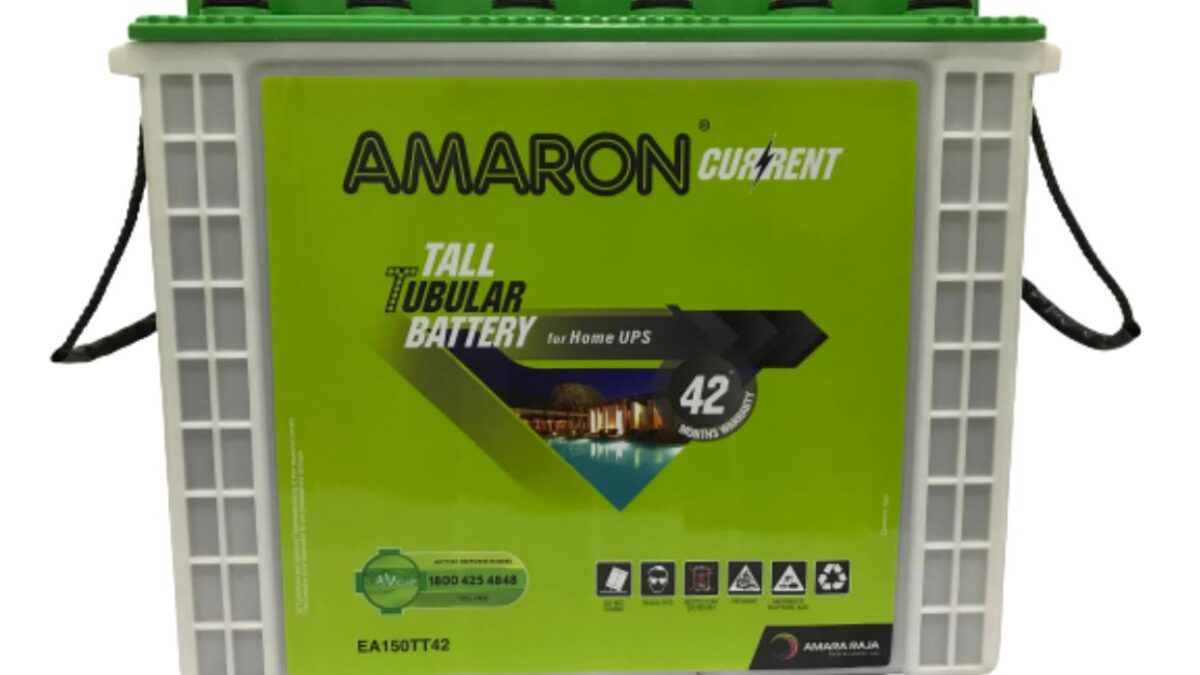 AMARON Tall Tubular 150Ah Inverter Battery Om Electronics and Batteries Chennai