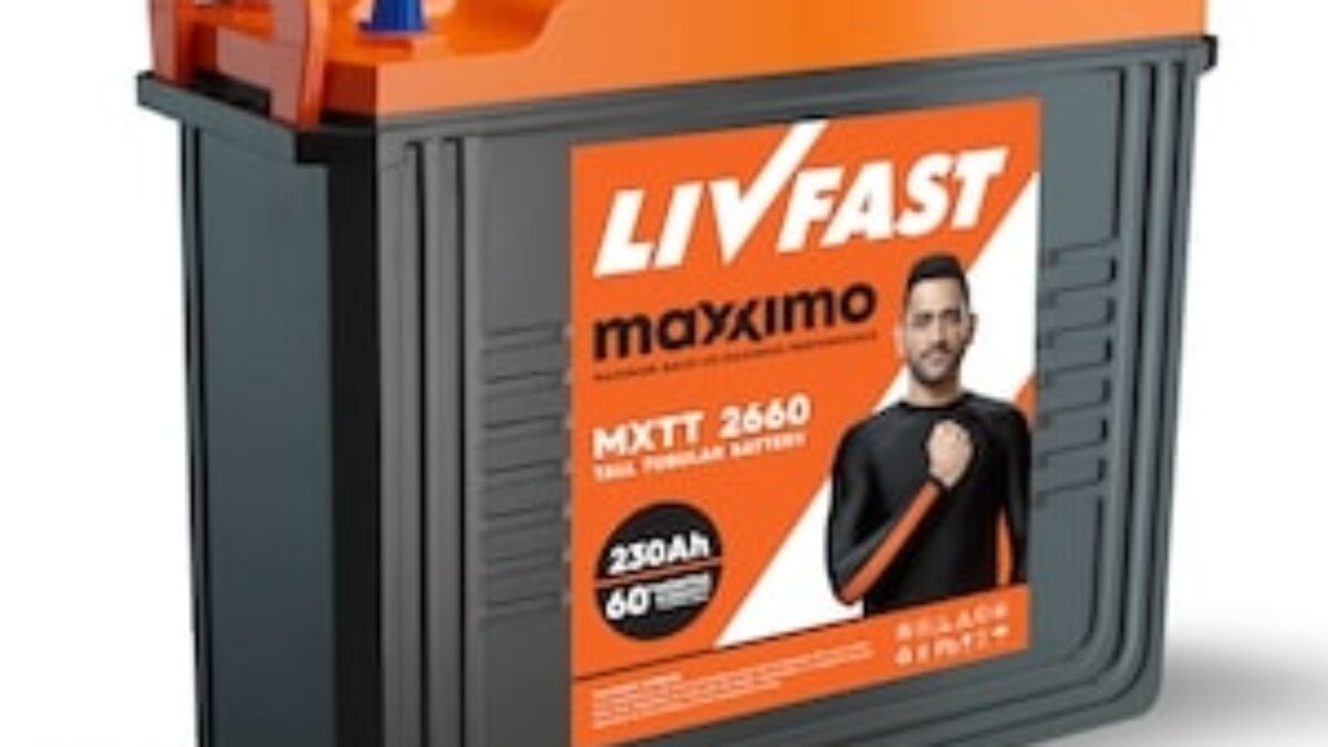 Livfast Maxximo MXTT 2660 230Ah Tall Tubular Inverter Battery Om Electronics and Batteries Chennai